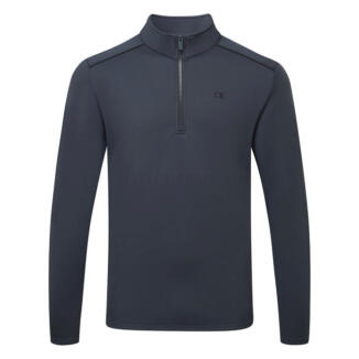 Calvin Klein Piped Classic 1/2 Zip Golf Sweater Iron Slate