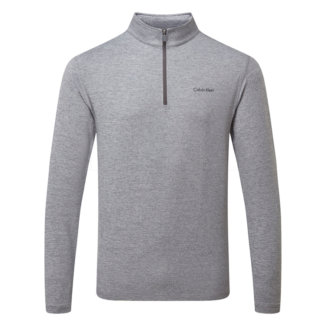 Calvin Klein Newport 1/2 Zip Golf Sweater Silver Marl