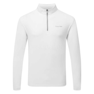 Calvin Klein Newport 1/2 Zip Golf Sweater White