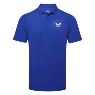 Castore Essential Golf Polo Shirt Azure Blue/White MLM00046CAS-031
