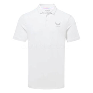 Castore Essential Golf Polo Shirt White/Alloy MLM00046CAS-B007