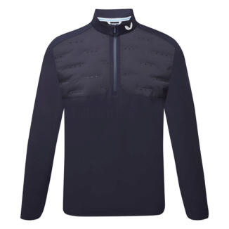 Castore LVS Hybrid 1/2 Zip Golf Wind Top Midnight Navy/White GMF41108-027