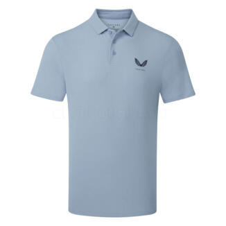 Castore Essential Golf Polo Shirt Sky Blue/Midnight Navy GMC30689-043
