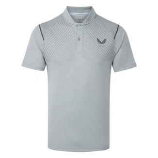 Castore Pinnacle LVS Engineered Knit Golf Polo Shirt Mid Grey/Gunmetal GME30991-128