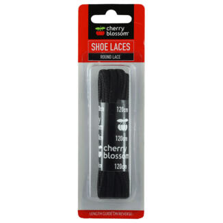 Cherry Blossom Round 120cm Golf Shoe Laces Black
