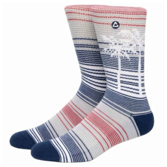 Cuater Warmer Waters Crew Golf Socks White Multi 4MY115-1WHT