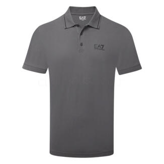Emporio Armani Core Pique Golf Polo Shirt Asphalt 8NPF16-U8117