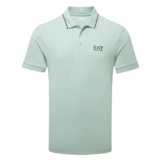 Emporio Armani Core Pique Golf Polo Shirt Blue Surf 8NPF16-U9066