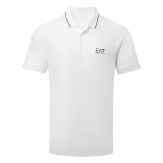 Emporio Armani Core Pique Golf Polo Shirt White 8NPF16-1100