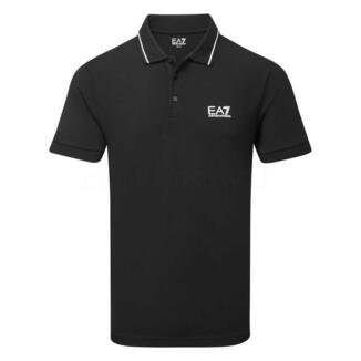Emporio Armani Core Pique Golf Polo Shirt Black 8NPF16-1200