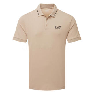 Emporio Armani Core Pique Golf Polo Shirt Cobblestone 8NPF16-U6155
