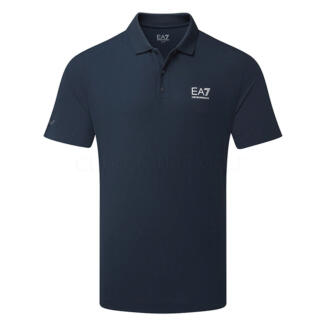 Emporio Armani Pro Colourblock Golf Polo Shirt Armani Blue 7M000168-UB102