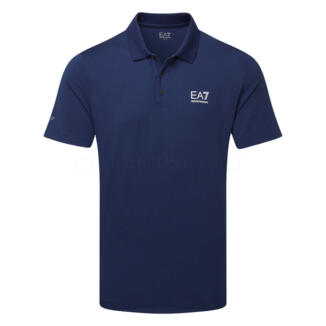 Emporio Armani Pro Colourblock Golf Polo Shirt Medieval Blue 7M000168-UB107