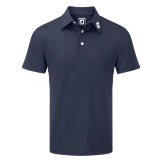 FootJoy Stretch Pique Solid Golf Polo Shirt Navy 91824