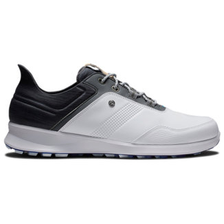 FootJoy FJ Stratos 50072 Golf Shoes White/Black/Forged Iron/Blanc de Blanc