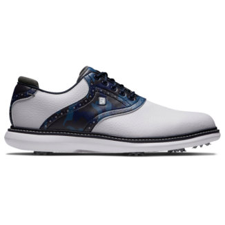 FootJoy FJ Traditions 57945 Golf Shoes White/Navy/Multi
