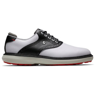 FootJoy FJ Traditions Spikeless 57924 Golf Shoes White/Black/Grey