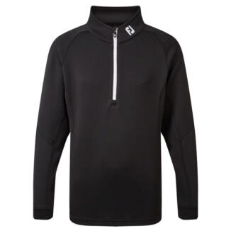 FootJoy Junior Chillout 1/4 Zip Golf Sweater Black 96349
