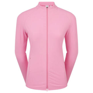 FootJoy Ladies Full Zip Rib Golf Midlayer Mid Pink 39413
