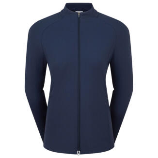 FootJoy Ladies Full Zip Rib Golf Midlayer Navy 39410