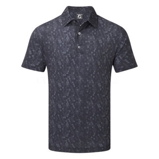 FootJoy Digital Camo FJ Print Lisle Golf Polo Shirt Navy 88436