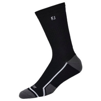 FootJoy TechDry Crew Mens Golf Socks Black 18690H
