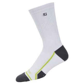 FootJoy TechDry Crew Mens Golf Socks White 18590H