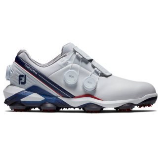 FootJoy Tour Alpha 2.0 Triple BOA 55542 Golf Shoes White/Navy/Red