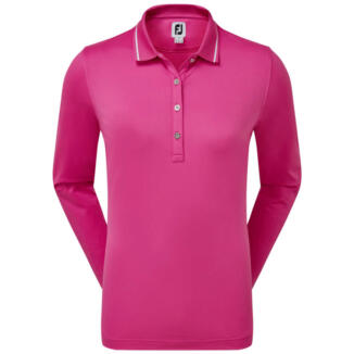FootJoy Ladies Thermal Long Sleeved Golf Polo Shirt Hot Pink 88001