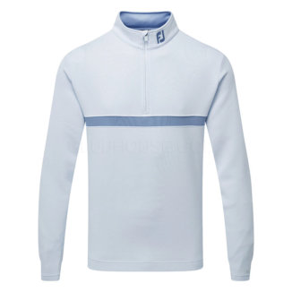 FootJoy Inset Stripe Chill-Out 1/4 Golf Pullover Mist/Storm 81632