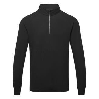 FootJoy Wordmark Chill-Out 1/4 Zip Golf Pullover Black/Charcoal 39355