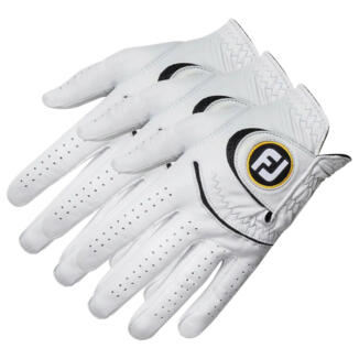 FootJoy StaSof Golf Gloves (3 For 2) White (Right Handed Golfer)