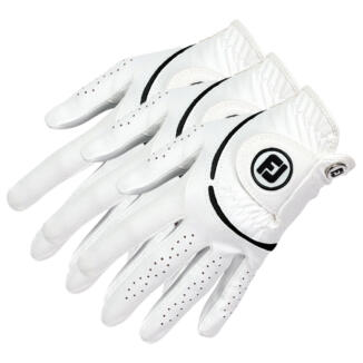 FootJoy Ladies WeatherSof Golf Gloves (3 For 2) White (Right Handed Golfer)
