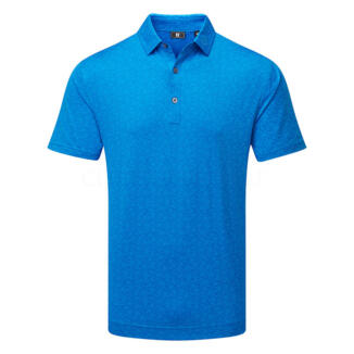FootJoy Painted Floral Lisle Golf Polo Shirt Cobalt 34129