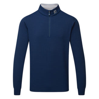 FootJoy Quilt Texture Chill-Out 1/4 Zip Golf Pullover Navy 34100