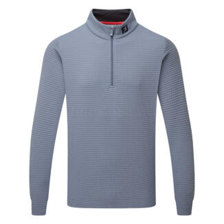 FootJoy Quilt Texture Chill-Out 1/4 Zip Golf Pullover Flint 34102