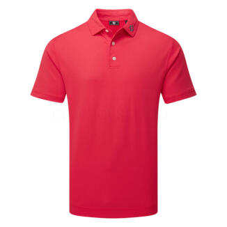 FootJoy Stretch Pique Solid Golf Polo Shirt Hibiscus 34080
