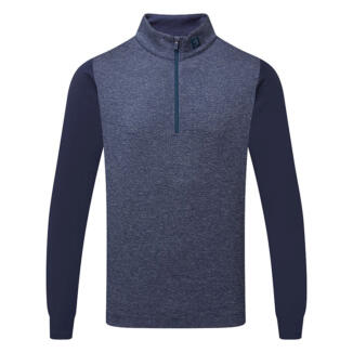 FootJoy Tonal Heather Chill-Out 1/4 Zip Golf Pullover Navy 34138
