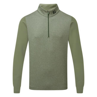 FootJoy Tonal Heather Chill-Out 1/4 Zip Golf Pullover Olive 34141