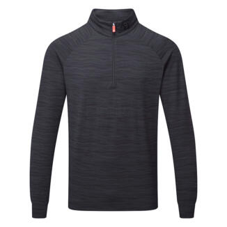 FootJoy Wave Jacquard Chill-Out 1/4 Zip Golf Pullover Black 34106