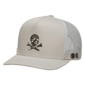G/FORE Camo Skull & Tees Tall Trucker Snapback Golf Cap Pumice GMH000153