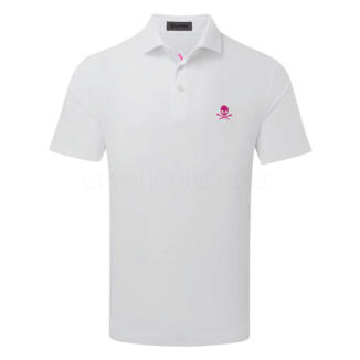 G/FORE All Play Pique Golf Polo Shirt Snow GMP000103-SNO