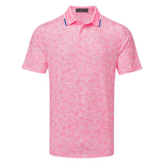 G/FORE Fireworks Tech Jersey Golf Polo Shirt Blush GMP000124-BLUSH