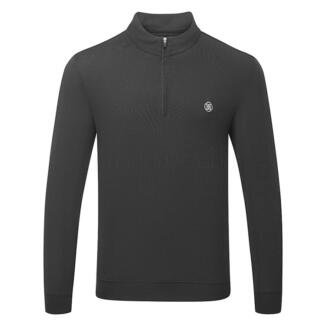 G/FORE Luxe Mid 1/4 Zip Golf Sweater Onyx GMM000049-ONYX