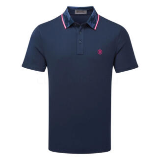 G/FORE Camo Collar Performance Pique Golf Polo Shirt Twilight GMP000134-TWLT