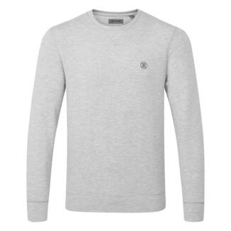 G/FORE Lightweight Terry Crewneck Golf Sweater Nimbus Melange GMM000073-NIMBM