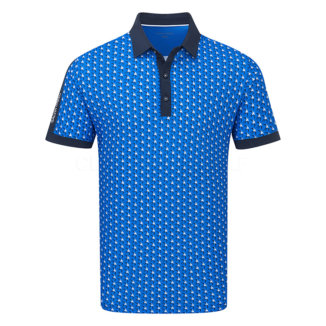 Galvin Green Malcolm Golf Polo Shirt Blue/Navy/Cool Grey D01000059380