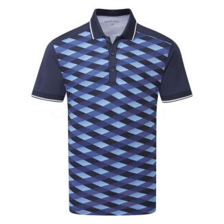 Galvin Green Marlon Golf Polo Shirt Navy/Moonlight Blue D01000968811