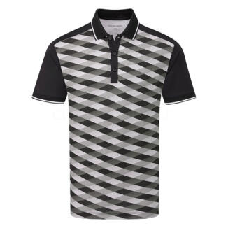 Galvin Green Marlon Golf Polo Shirt Black/Sharkskin D01000969350