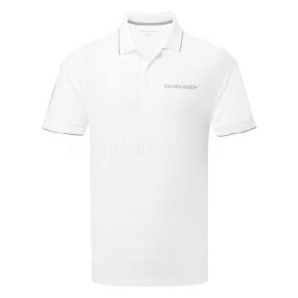 Galvin Green Marty Tour Golf Polo Shirt White 9409